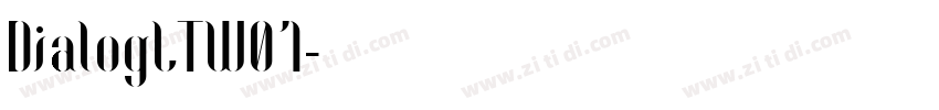 DialogLTW01字体转换