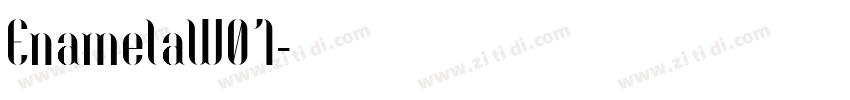EnamelaW01字体转换
