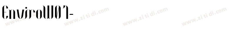 EnviroW01字体转换
