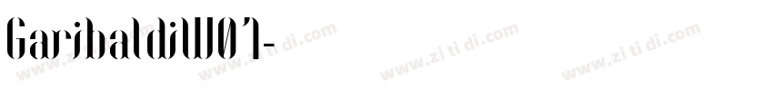 GaribaldiW01字体转换