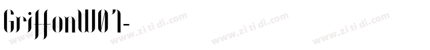 GriffonW01字体转换