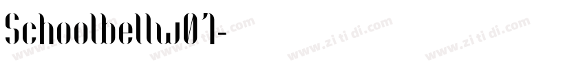 Schoolbellw01字体转换