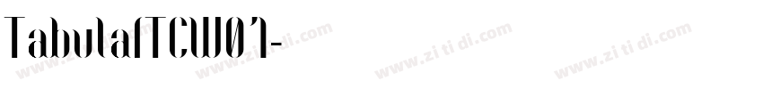 TabulaITCW01字体转换