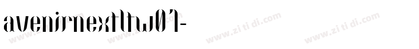 avenirnextltw01字体转换