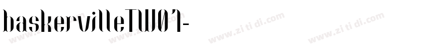 baskervilleTW01字体转换