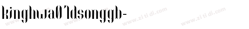 kinghwa01dsonggb字体转换