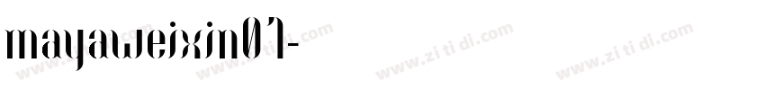 mayaweixin01字体转换
