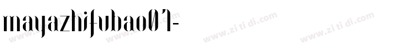 mayazhifubao01字体转换