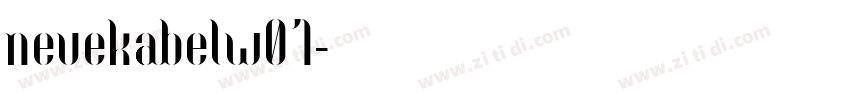 neuekabelw01字体转换