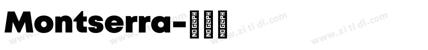 Montserra字体转换
