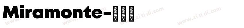 Miramonte字体转换