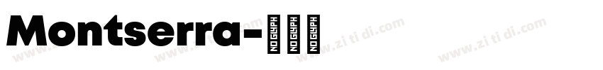 Montserra字体转换