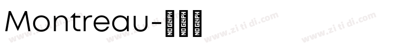 Montreau字体转换