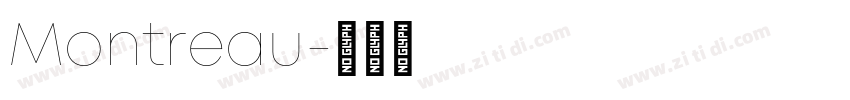 Montreau字体转换