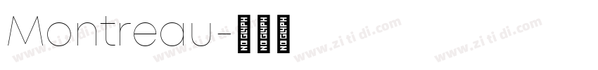 Montreau字体转换