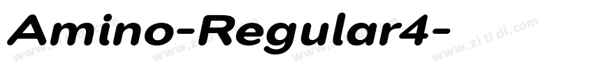 Amino-Regular4字体转换