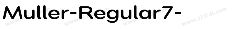Muller-Regular7字体转换