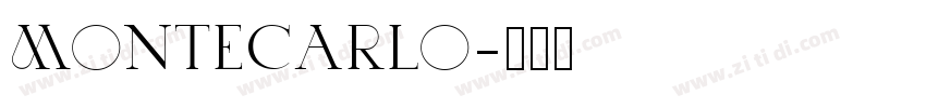 MonteCarlo字体转换