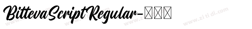 BittevaScriptRegular字体转换 BittevaScriptRegular字体转换