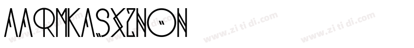 AaRMKASXZNon字体转换
