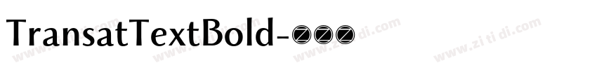 TransatTextBold字体转换