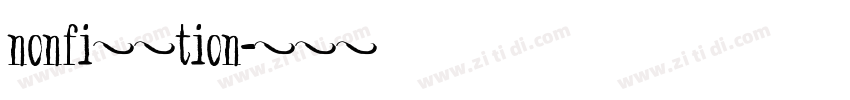 nonfi插羽tion字体转换