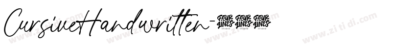 CursiveHandwritten字体转换