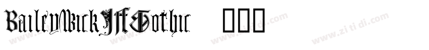 BaileywickJFGothic字体转换