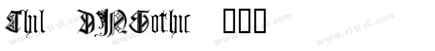 Chil1DINGothic字体转换