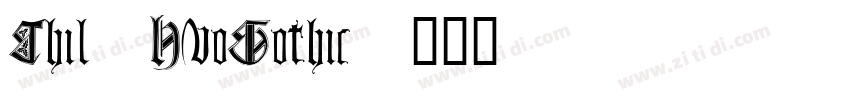 Chil1HuoGothic字体转换