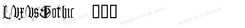 LuxusGothic字体转换