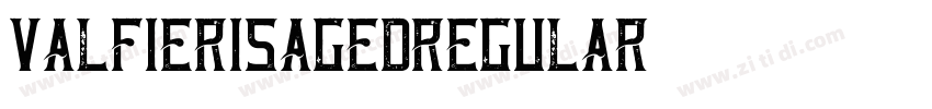 ValfierisAgedRegular字体转换