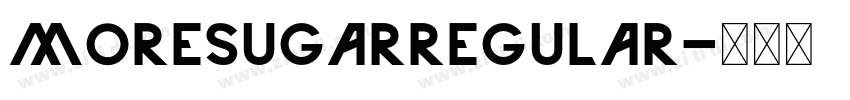 MoreSugarRegular字体转换