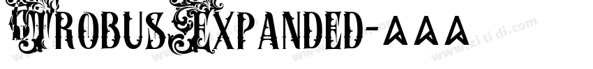 TrobusExpanded字体转换 TrobusExpanded字体转换