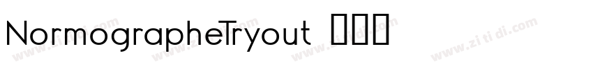 NormographeTryout字体转换
