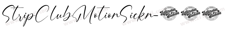 StripClubMotionSickn字体转换