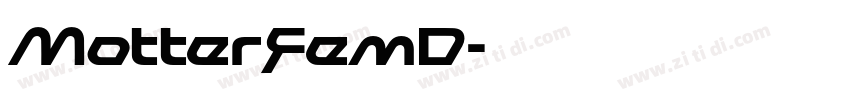 MotterFemD字体转换