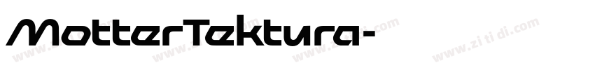 MotterTektura字体转换