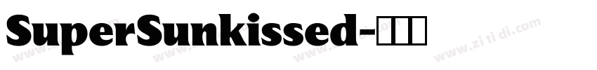 SuperSunkissed字体转换