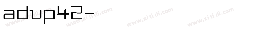 advp42字体转换