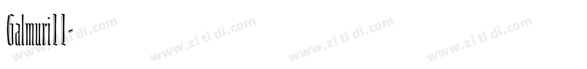 Galmuri11字体转换