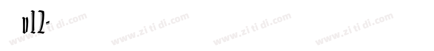 熱情儷金黑v12字体转换
