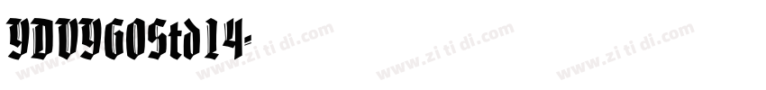 YDVYGOStd14字体转换