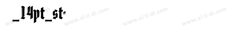 瀹嬩綋_14pt_st字体转换