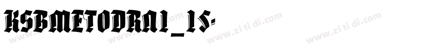KSBMETODRN1_15字体转换