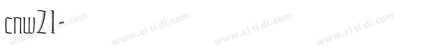 cnw21字体转换