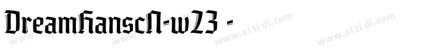 DreamHanscN-w23字字体转换