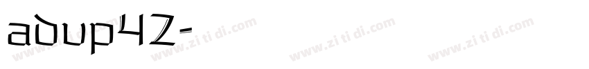 advp42字体转换