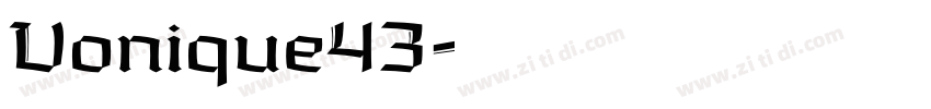 Vonique43字体转换