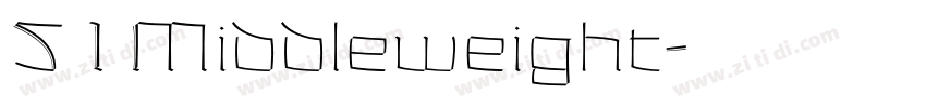 51Middleweight字体转换